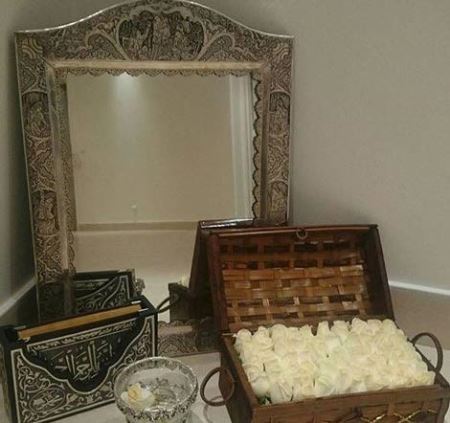 آینه شمعدان آزاده نامداری در ازدواج دومش (عکس)