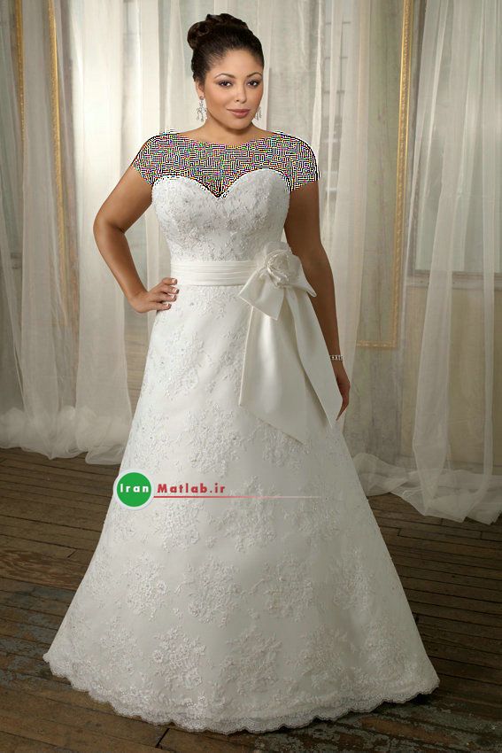 لباس عروس مدل لباس عروس خانم های چاق
