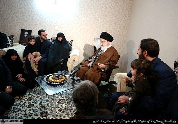 رهبر انقلاب سردار همدانی عکس آیت الله خامنه‌ای