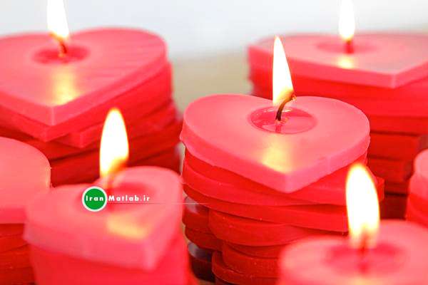 آموزش ساخت شمع شمع قلبی عکس شمع